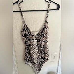 Snake Print body suit